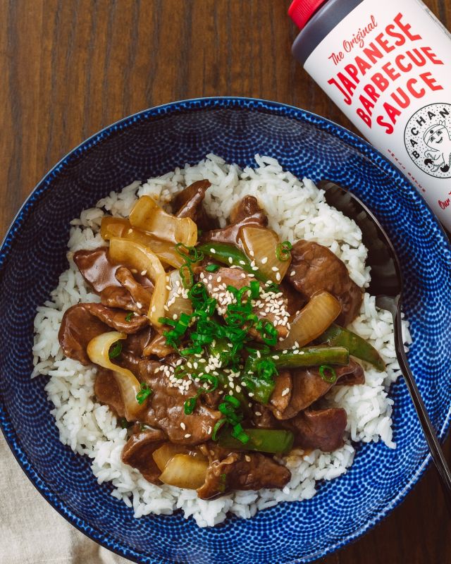 Classic for a reason. Bachan’s Teriyaki Beef with peppers, onions and a bed of white rice is a staple meal that delivers every single time! 👏

Full recipe in stories.