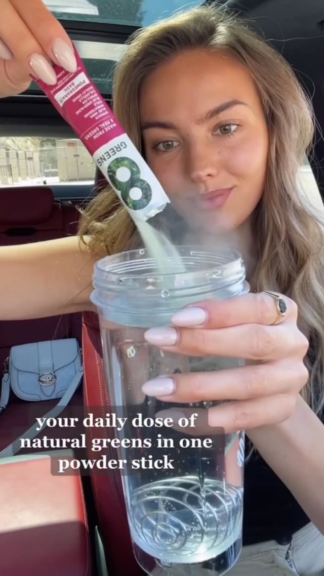 Who said greens don’t travel well? Our packable Daily Powder Sticks instantly give you your daily dose of REAL greens - just pour into water, shake, and enjoy. 

Shop our Pomegranate Basil flavor at the Link in Bio.

@angelika.nikola