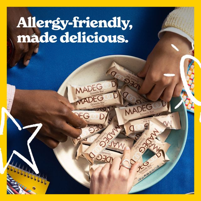 May is #AllergyAwarenessMonth! At MadeGood, we understand the importance of safe and nutritious snacks for everyone. Our snacks are free from common allergens and perfect for those looking to serve delicious, wholesome snacks to their friends and family. 💙 🫶 #HighlyThoughtfulSnacks 

#AllergyFriendly #AllergyFriendlySnacks #MadeGoodSnacks