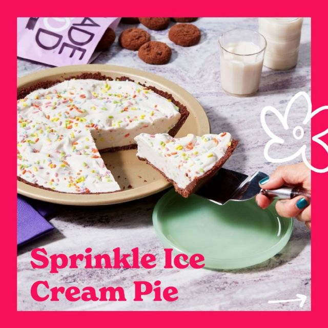A sweet treat that you and your friends can share! Click the link in our bio and download our recipe collection in collaboration with @MollyYeh and get to baking our Sprinkle Ice Cream Pie allergy-friendly recipe 🙌 #AllergyAwarenessMonth #MadeGoodFoods​