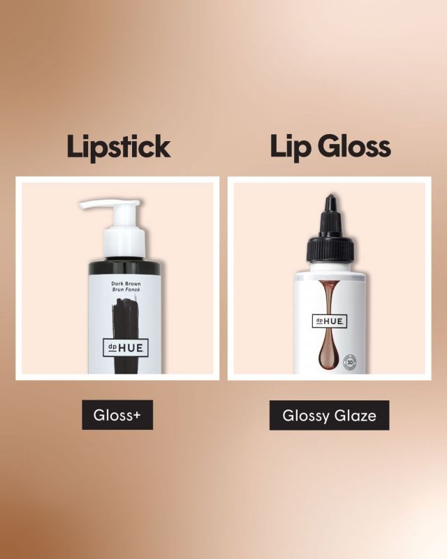Let's break down the difference between Gloss+ and Glossy Glaze:⁠
⁠
✨ Use Gloss+ if you're looking for a semi-permanent color lasting up to 8 shampoos. ⁠
⁠
✨ Use Glossy Glaze if you're looking for a temporary sheer color with high shine. Glossy Glaze lasts up to 3 shampoos, so it's zero commitment and the perfect way to experiment with new colors.⁠
⁠
Think of Glossy Glaze as a lipgloss for its subtle tint and shine 💋 and Gloss+ like lipstick in terms of longevity and color payoff 💄⁠
⁠